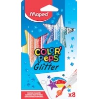Flomasteri MAPED Color'peps Glitter 8 krāsas