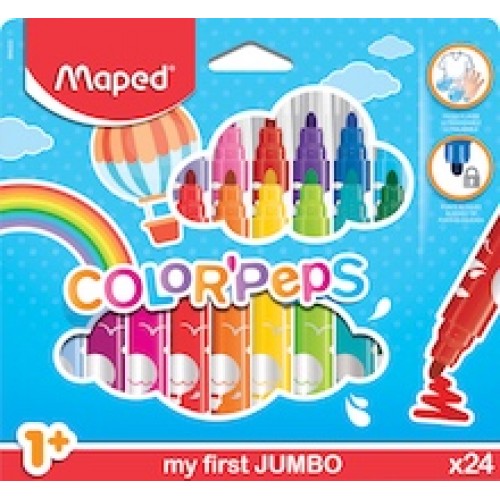 Фломастеры MAPED My first JUMBO 24 цветов