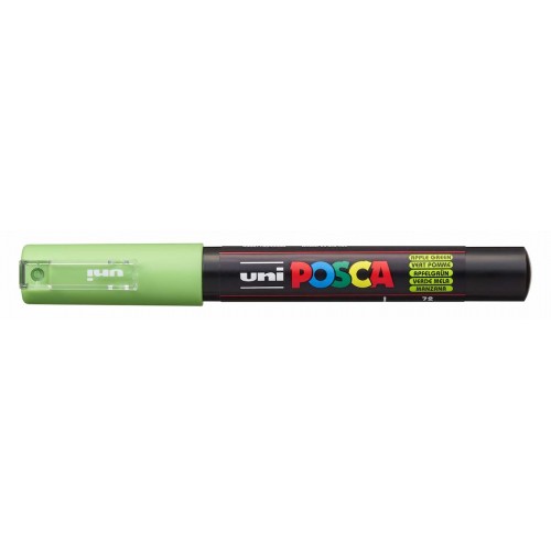 Маркер UNI Posca PC-1M, на водной основе, зелёное яблоко (72)