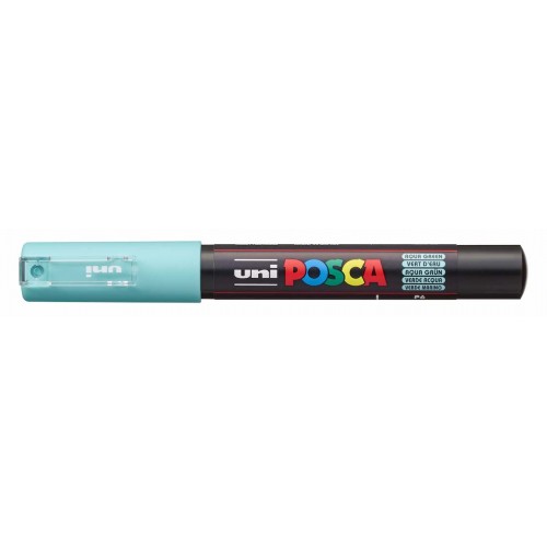 Маркер UNI Posca PC-1M, на водной основе, морской зелёный (P6)