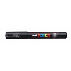 Marķieris UNI Posca PC-1M, ūdens bāzes, melns (24)