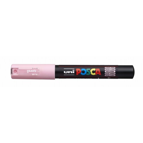 Маркер UNI Posca PC-1M, на водной основе, пастельно-розовый (51)