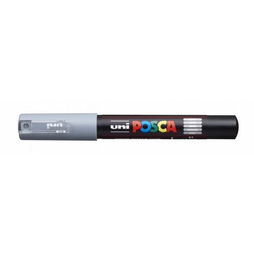 Marķieris UNI Posca PC-1M, ūdens bāzes, pelēkzils (61)