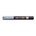 Marķieris UNI Posca PC-1M, ūdens bāzes, pelēkzils (61)