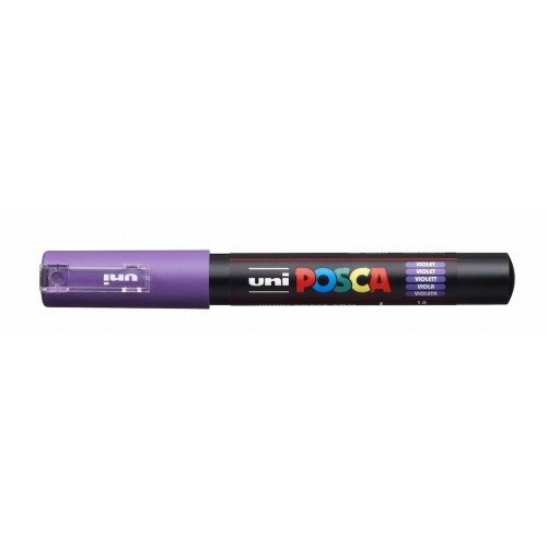 Маркер UNI Posca PC-1M, на водной основе, фиолетовый (12)