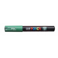 Marķieris UNI Posca PC-1M, ūdens bāzes, zaļš (6)