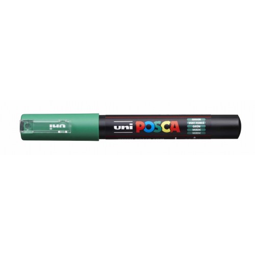 Marķieris UNI Posca PC-1M, ūdens bāzes, zaļš (6)