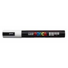 Marķieris UNI Posca PC-5M, ūdens bāzes, balts (1) Marķieris UNI Posca PC-5M, ūdens bāzes, balts (1)