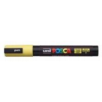 Маркер UNI Posca PC-5M, на водной основе, жёлтый (2)