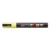 Marķieris UNI Posca PC-5M, ūdens bāzes, pasteļdzeltens (P2)
