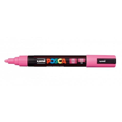 Marķieris UNI Posca PC-5M, ūdens bāzes, rozā (13) Marķieris UNI Posca PC-5M, ūdens bāzes, rozā (13)