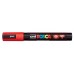 Marķieris UNI Posca PC-5M, ūdens bāzes, sarkans (15)