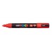 Marķieris UNI Posca PC-5M, ūdens bāzes, sarkans (15)