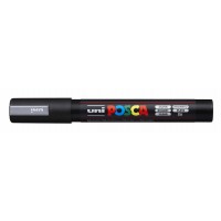Маркер UNI Posca PC-5M, на водной основе, серебро (26)