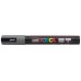 Marķieris UNI Posca PC-5M, ūdens bāzes, tumši pelēks (82)