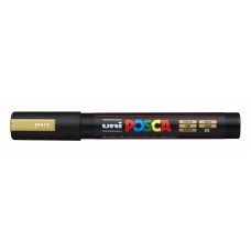 Marķieris UNI Posca PC-5M, ūdens bāzes, zelta (25) Marķieris UNI Posca PC-5M, ūdens bāzes, zelta (25)