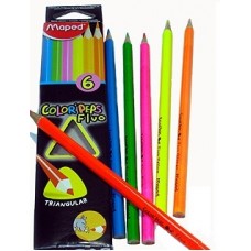 Kras. zimuļi Maped 6 krasas ColorPeps Fluo