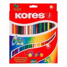 Krāsaini zīmuļi Kores 24/48 krāsas.