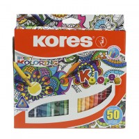 Цветные карандаши Kores 50 цветов.