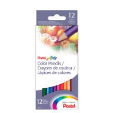 Krāsainie zīmuļi PENTEL ARTS 12kr.