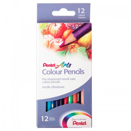 Цветные карандаши PENTEL ARTS 12 цветов