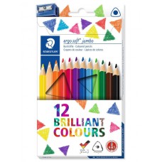 Krāsainie zīmuļi Staedtler 12 Brilliant colours ergo Soft