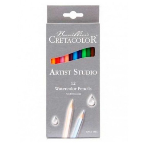Цветные акварельные карандаши Cretacolor Artist Studio 12 цветов