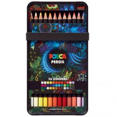 Krāsu akvareļzīmuļi Posca pencil 36 krāsas