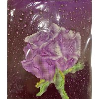 Gleznošana almaza "Ceriņu roze"