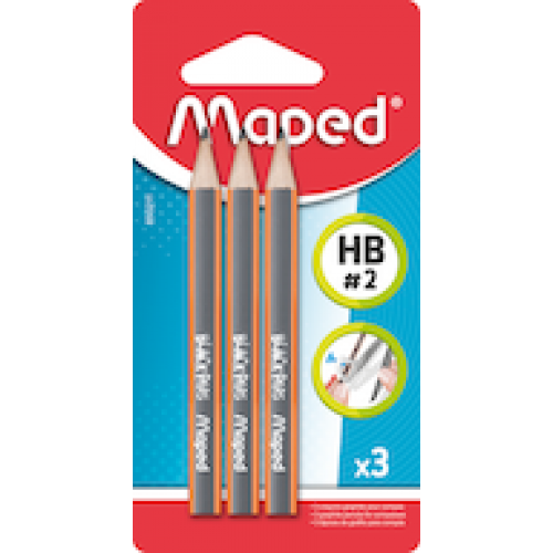 Карандаши MAPED HB mini 3 шт. в блистере