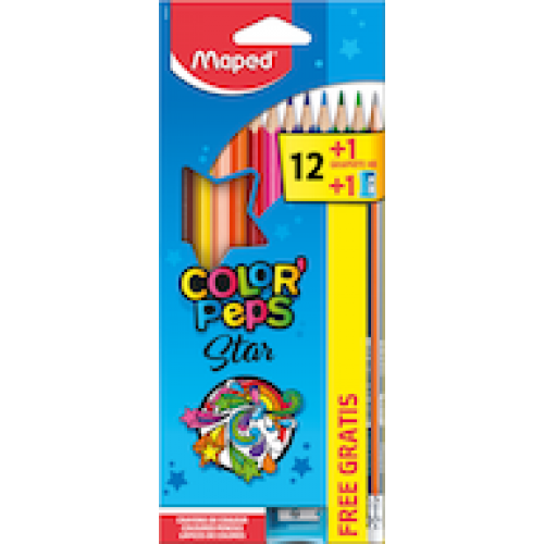 Цветные карандаши MAPED "Color`Peps" 12 цветов + 1 Vivo +1 HB