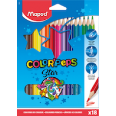 Zīmuļkrāsas MAPED "Color`Peps" 18 krāsas Zīmuļkrāsas MAPED "Color`Peps" 18 krāsas