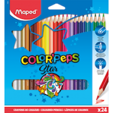Zīmuļkrāsas MAPED "Color`Peps" 24 krāsas Zīmuļkrāsas MAPED "Color`Peps" 24 krāsas