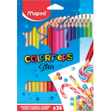 Zīmuļkrāsas MAPED "Color`Peps" 36 krāsas Zīmuļkrāsas MAPED "Color`Peps" 36 krāsas