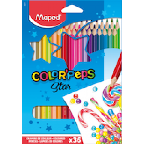 Цветные карандаши MAPED "Color`Peps" 36 цветов