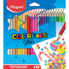 Zīmuļkrāsas MAPED "Color`Peps" 48 krāsas Zīmuļkrāsas MAPED "Color`Peps" 48 krāsas
