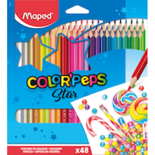 Цветные карандаши MAPED "Color`Peps" 48 цветов