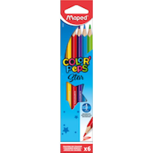 Цветные карандаши MAPED "Color`Peps" 6 цветов