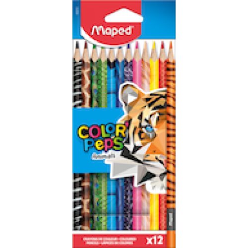 Цветные карандаши MAPED "Color`Peps" 12 цветов
