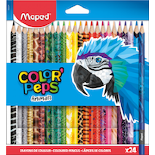 Цветные карандаши MAPED "Color`Peps" 24 цветов