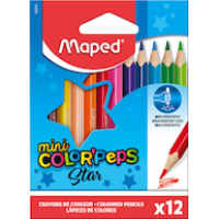 Zīmuļkrāsas MAPED "Color`Peps Mini" 12 krāsas