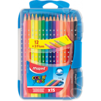 Zīmuļkrāsas MAPED "Color`Peps" Smart Box 15 krāsas