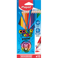 Zīmuļkrāsas MAPED "Color`Peps Strong" 12kr.