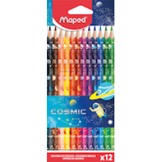 Zīmuļkrāsas MAPED "Cosmic" 12 krāsas